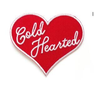 NEW Sealed Cold Hearted Iron-On Patch
